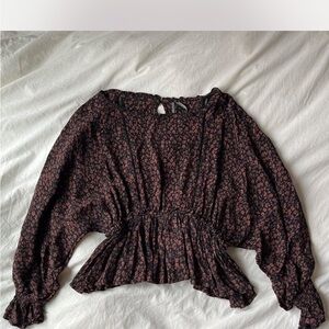 Anthropologie Floral Women's Blouse